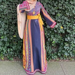 Palestinian tatreez embroidered thobe